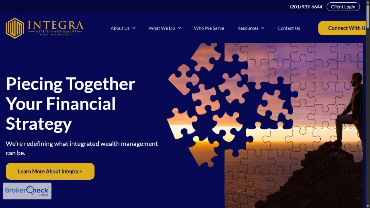 Integra Wealth Management website — live website screenshot